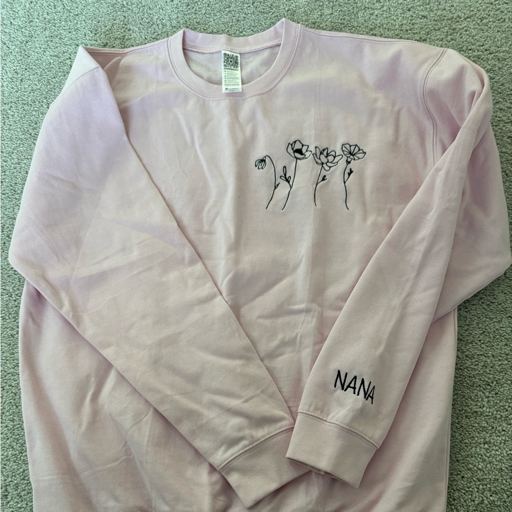 Pink “Nana” crewneck sweatshirt